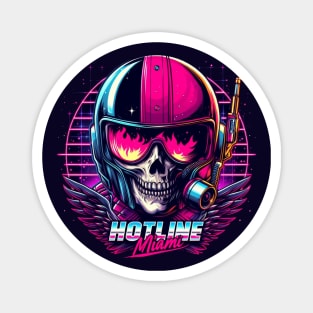 Logo Hotline Miami Biker-For pixel games lovers Magnet